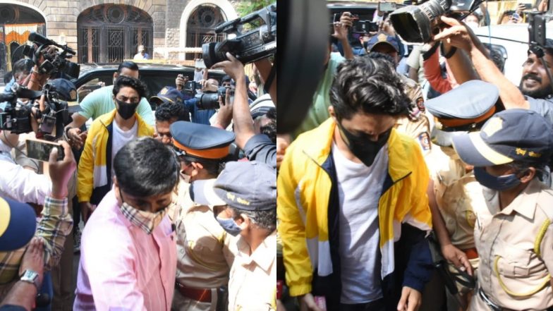 ड्रग्स मामले में जमानत मिलने के बाद Aryan Khan एक बार फिर पहुंचे NCB दफ्तर, शर्त के मुताबिक लगानी थी हाजिरी