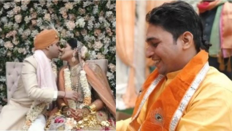 फेरों के बाद दूल्हे के पिता ने दी उसे अपनी पत्नी को किस करने की इजाजत, नजारा देख शादी करा रहे पंडित जी हुए शर्म से लाल (Watch Viral Video)