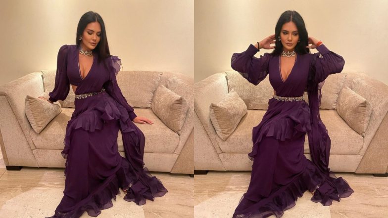 Esha Gupta Photos: ईशा गुप्ता ने दिवाली के मौके पर फैंस को किया विश, शेयर की खूबसूरत तस्वीरें