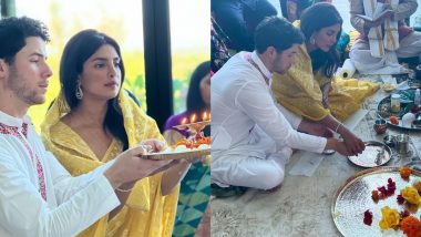 Priyanka Chopra ने पति निक जोनस के साथ की लक्ष्मी पूजा, इनसाइड तस्वीरें आई सामने