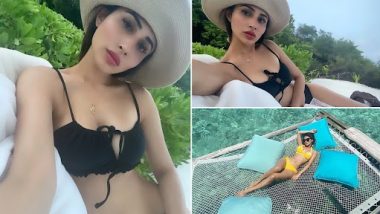 Mouni Roy Viral Photo: मौनी रॉय ने शेयर की ब्लैक बिकिनी और हैट में अपनी फोटो, खुले आसमान में चिल करती आयी नजर, (View Pics)