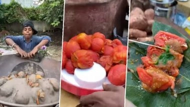 Tomato Chaat: शख्स ने गर्म रेत में टमाटर भूनकर बनायी टोमेटो चाट, वीडियो देख इंटरनेट पर लोग हुए हैरान