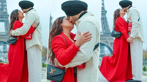 नेहा कक्कड़ और रोहनप्रीत सिंह ने एफिल टॉवर के सामने किया Kiss, रोमांटिक फोटोज हुईं वायरल