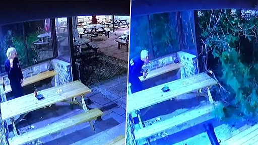 सिगरेट पीने के लिए कैफेटेरिया से बाहर निकली महिला, उसके बाद हुआ कुछ ऐसा सब कुछ हो गया तबाह, देखें भयानक वीडियो