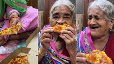 Desi Nani Having Pizza: देसी नानी ने पहली बार खाया चीज़ लोडेड पिज्जा, उनका रिएक्शन हुआ वायरल, देखें वीडियो