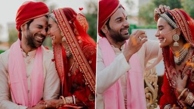Rajkummar Rao Wedding Photos: राजकुमार राव और पत्रलेखा की शादी की फोटोज हुई वायरल, दुपट्टे ने किया लोगों का ध्यान आकर्षित, देखें तस्वीरें