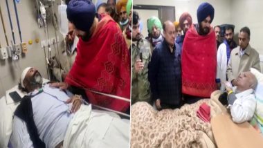 Ludhiana Court Blast: पंजाब कांग्रेस चीफ नवजोत सिंह सिद्धू ने लुधियाना ज़िला न्यायालय में हुए विस्फोट में घायल लोगों से अस्पताल में जाकर मुलाक़ात की