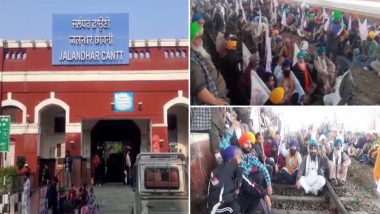 Punjab Farmers Protest: जालंधर में किसानों ने 'रेल रोको' विरोध प्रदर्शन किया