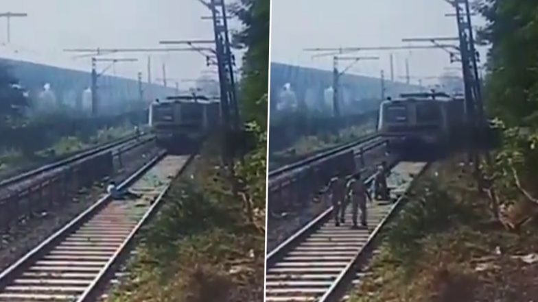 मोटरमैन की सूझबूझ से बची व्यक्ति की जान, इमरजेंसी ब्रेक लगाकार बचाई ट्रैक पर लेटे शख्स की जिंदगी