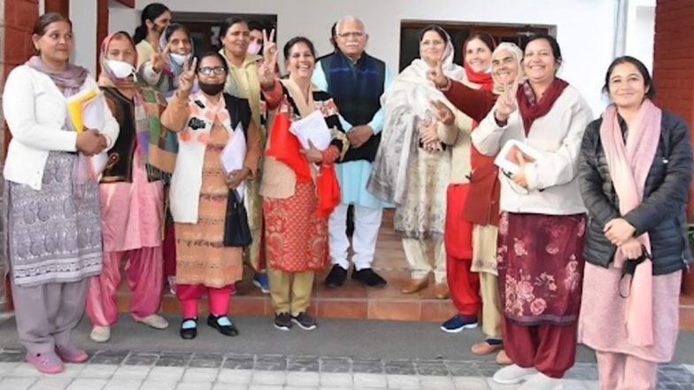 मुख्यमंत्री मनोहर लाल ने आंगनवाड़ी वर्कर्स को दिया नए साल का तोहफा, किए कई बड़े ऐलान