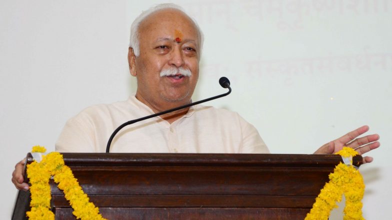 आरएसएस की बैठक का मोहन भागवत, दत्तात्रेय होसबाले ने शुभारंभ किया