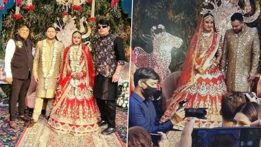 Tejashwi Yadav Wedding Ceremony: लालू के छोटे बेटे तेजस्वी यादव ने Rachel से दिल्ली में की शादी (Watch Pictures)