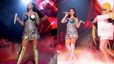 Katy Perry ने शो में पहना बीयर कैन से बनी ब्रा, उनके इस लुक की तस्वीरों ने सोशल मीडिया पर मचाया तहलका