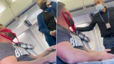 Bizarre Viral Video: यूनाइटेड एयरलाइन्स की फ्लाइट में Thong को मास्क की तरह पहनकर पहुंचे शख्स को दिखाया गया बाहर का रास्ता, देखें वीडियो