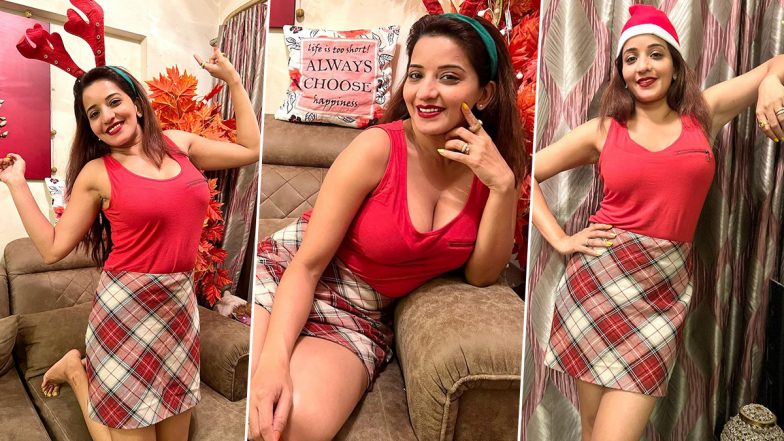Monalisa Hot Photos: भोजपुरी फिल्मों की हॉट अदाकारा मोनालिसा ने क्रिसमस पर अपनी हॉटनेस से बढ़ाई गर्मी