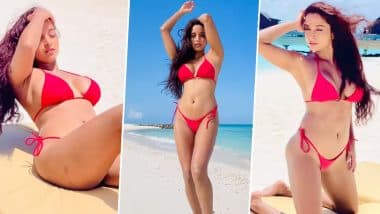 Ram Gopal Varma की एक्ट्रेस Pooja Bhalekar ने रेड Bikini पहनकर इंटरनेट पर मचाया बवाल, देखें Hot Video