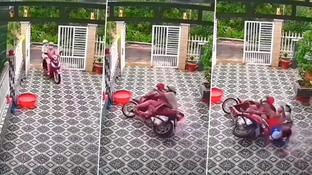 स्कूटी पर सवार होकर स्टंट कर रही थी महिला, संतुलन बिगड़ते ही जमीन पर गिरी धड़ाम, देखें Viral Video 