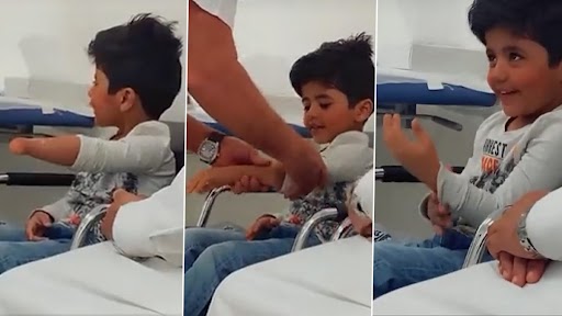 Viral Video: कृत्रिम हाथ लगने के बाद बच्चे के चेहरे पर आयी मुस्कान, इमोशनल वीडियो देख बन जाएगा दिन