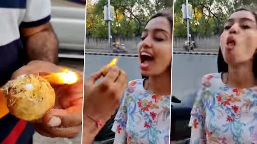 Viral Video: लड़की ने खाए आग वाले गोलगप्पे, वीडियो देख लोग हुए हैरान
