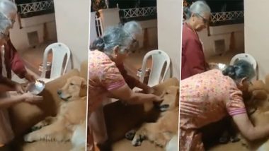 Viral Video: सुधा मूर्ति ने अपने पेट डॉग गोपी के जन्मदिन पर की उसकी आरती, इमोशनल वीडियो हुआ वायरल