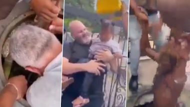 Viral Video: मैनहोल में गिरी बच्ची को दुकान के मालिक और डिलीवरी बॉय ने ऐसे निकाला बाहर, वीडियो हुआ वायरल