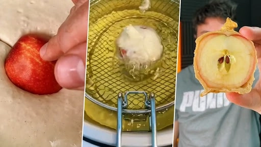 इंस्टाग्राम इन्फ्लुएंसर ने बनाया एप्पल पकौड़ा, इंटरनेट पर हैरान हुए लोग, देखें वीडियो