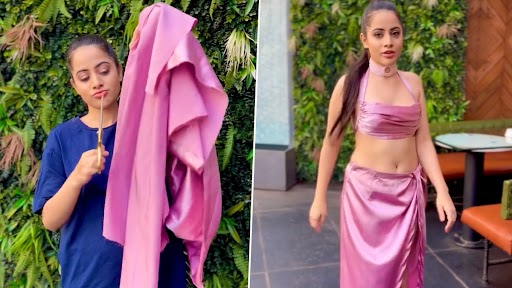 Urfi Javed Hot video: पिंक को-ऑर्ड ड्रेस में उर्फी जावेद ने ढाया कहर, लेटेस्ट हॉट लुक देख लोगों ने कहा-'ज्यादा कपड़े पहन लिए' (Watch Video)