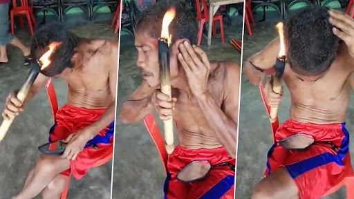 Desi Jugaad: आग से हेयर स्टाइलिंग करते हुए शख्स का क्लिप वायरल, वीडियो देख लोग हुए हैरान