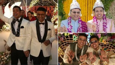 Gay Couple Ties the Knot: हैदराबाद में एक पारिवारिक समारोह में शादी के बंधन में बंधे समलैंगिक जोड़े, तस्वीरें हुई वायरल