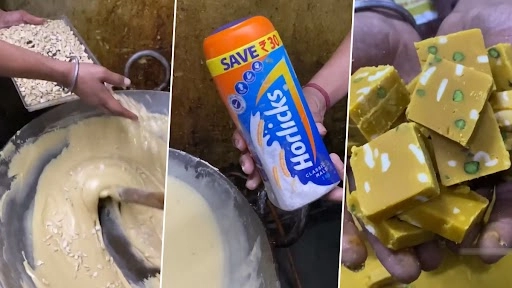 दिल्ली की यह मिठाई दुकान बेच रही है हॉर्लिक्स बर्फी, वायरल वीडियो देख भड़के लोग