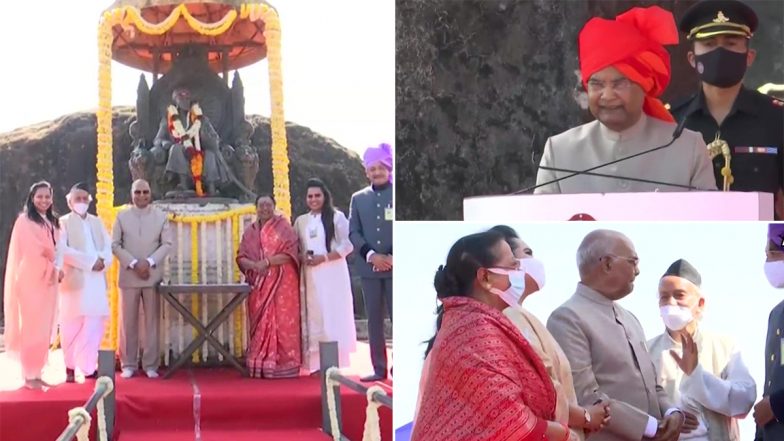 Maharashtra: राष्ट्रपति रामनाथ कोविंद ने रायगड में छत्रपति शिवाजी महाराज को श्रद्धांजलि अर्पित की
