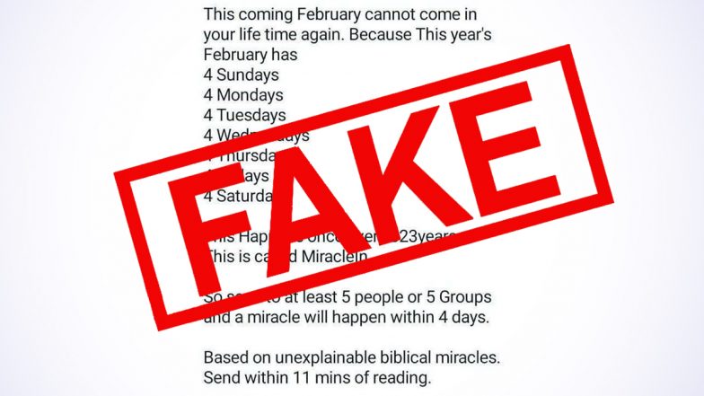 Fact Check: 823 साल बाद आया ऐसा फरवरी महिना, जिसमें पड़ रहे 4-4 रविवार से शनिवार?