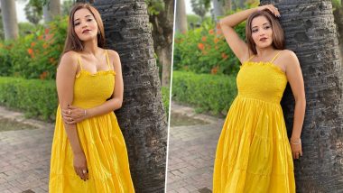 Monalisa Photos: भोजपुरी एक्ट्रेस मोनालिसा ने पीले रंग की ड्रेस में दिखाई अपनी खूबसूरत अदाएं, देखें ताजा तस्वीरें