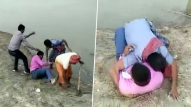 Ballia: वैक्सीन के डर से स्वास्थ्यकर्मी को उठाकर पटका, नदीं किनारे हुई हाथापाई, देखें वायरल VIDEO