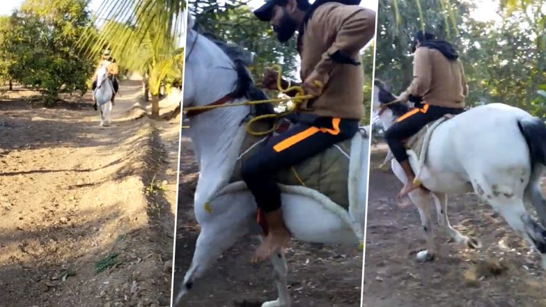 टीम इंडिया के दिग्गज आलराउंडर Ravindra Jadeja ले रहे घुड़सवारी का भरपूर आनंद, सोशल मीडिया पर वीडियो हुआ वायरल (Watch Video)