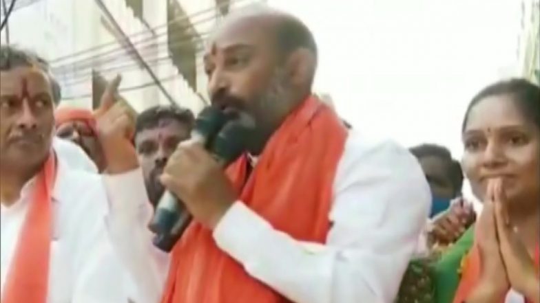 तेलंगाना भाजपा ने टीआरएस, एआईएमआईएम पर अशांति पैदा करने की साजिश का लगाया आरोप