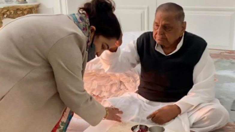 भाजपा में शामिल होने के बाद लखनऊ लौटीं अपर्णा बिष्ट यादव, मुलायम से मिलकर लिया आशीर्वाद