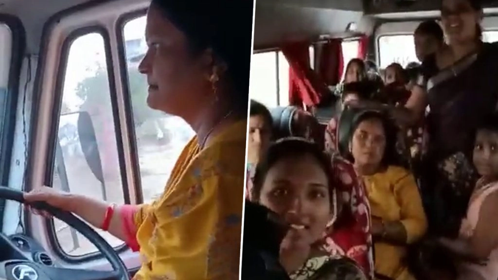 ड्राइवर की बिगड़ी तबीयत, महिला यात्री ने खुद बस चलाकर पहुंंचाया अस्पताल, देखें VIDEO