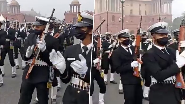 Republic Day Parade 2022: रिहर्सल में सदाबहार बॉलीवुड गाने पर थिरके नेवी के जवान, देखिए VIDEO