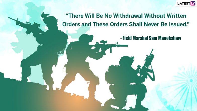 Army Day 2022 Quotes: देश के नायकों को धन्यवाद देने के लिए शेयर करें देशभक्ति के जज्बे से भरपूर ये Wishes, SMS, HD Images और ग्रीटिंग्स