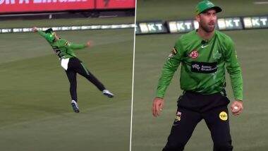 BBL Melbourne Stars vs Brisbane Heat: ग्लेन मैक्सवेल ने पकड़ा हैरतअंगेज कैच, देखकर आपके भी उड़ जाएंगे होश (देखें वीडियो)