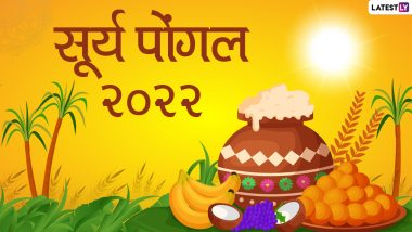 Surya Pongal 2022 HD Images: सूर्य पोंगल की अपनों को शुभकामनाएं देने के लिए शेयर करें ये हिंदी WhatsApp Wishes, GIF Greetings और Wallpapers