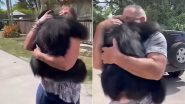 लंबे अरसे बाद मिला कपल तो चिंपैंजी ने दौड़कर उन्हें लगाया गले, भावुक करने वाला वीडियो हुआ वायरल (Watch Viral Video)
