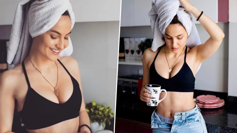 Elli Avram ने खोली जीन्स की बटन, ब्लैक ब्रा पहनकर कराया बोल्ड फोटोशूट, देखें Hot Photos