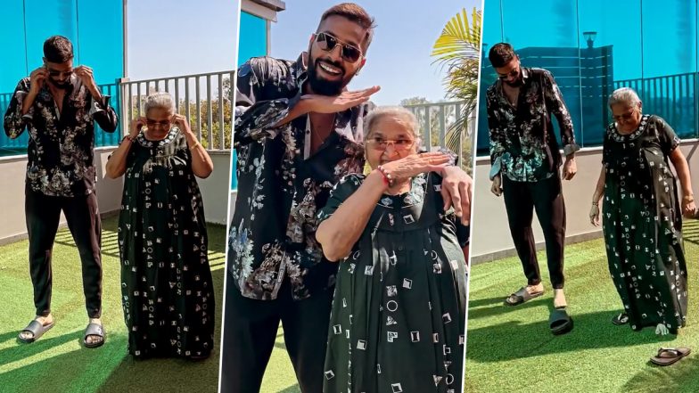 टीम इंडिया के दिग्गज आलराउंडर Hardik Pandya ने अपनी नानी के साथ Srivalli गाने पर किया हुक स्टेप, सोशल मीडिया पर वीडियो हुआ वायरल