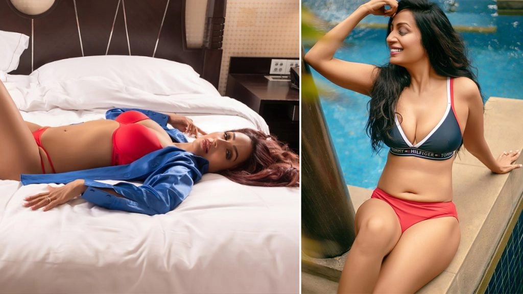 एक्ट्रेस कश्मीरा शाह की रेड बिकिनी पहनकर पोस्ट की अपनी बेड फोटो, अकेले में देखें ये बोल्ड तस्वीर 