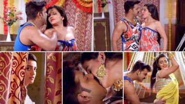 Bhojpuri Hot Song: Monalisa और Akshara Singh के साथ Pawan Singh ने किया जबरदस्त रोमांस, Hot Kissing Video हुआ Viral