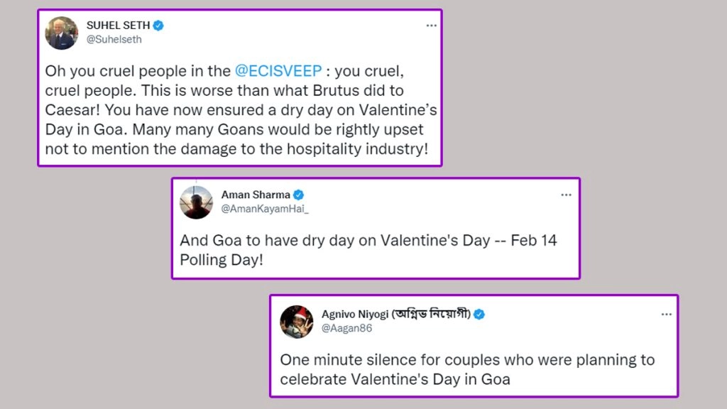 गोवा में वैलेंटाइन डे के दिन DRY DAY, चुनाव आयोग हो रहा ट्रोल, मीम्स वायरल