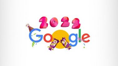 New Year's Day 2022 Google Doodle: नए साल के पहले दिन गूगल ने बनाया शानदार डूडल, एक क्लिक में विश करें न्यू ईयर