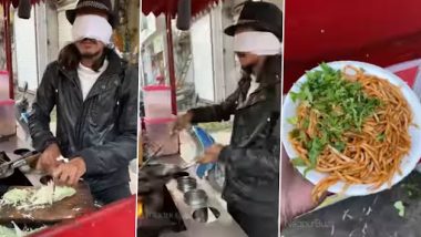 Viral Video: 'इंदौरी जैक स्पैरो' ने आंखों पर पट्टी बांधकर बनाया नूडल्स, वीडियो हुआ वायरल